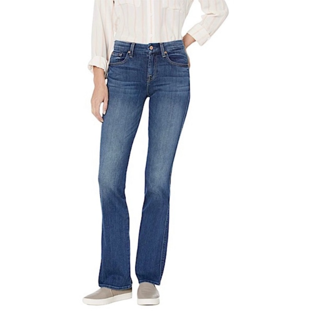 7 for all mankind high waist boot cut jeans